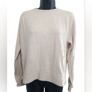 Vince Shirt Small Crew Neck Cream Purpose Worn In Look/Feel Casual Minimalist